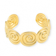 Armbänder aus Stainless Steel - Rostfreiem Stahl Bangle Spirale Gold
