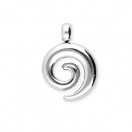 BY31&reg; Stainless Steel - Rostfrei Stahl Anh&auml;nger Spirale Silver