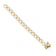 BY31&reg; Stainless Steel - Rostfrei Stahl Schmuckzubeh&ouml;r Verl&auml;ngerungsketten Set Krabbe Gold
