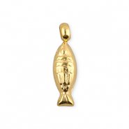BY31&reg; Stainless Steel - Rostfrei Stahl Anh&auml;nger Fisch Gold