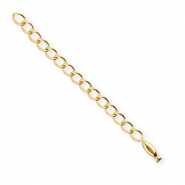 BY31&reg; Stainless Steel - Rostfrei Stahl Schmuckzubeh&ouml;r Verl&auml;ngerungsketten Set Fisch Gold