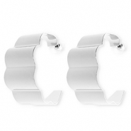 Statement Ohrringe&nbsp;/&nbsp;Ohrstecker mit Rostfrei Stahl-Stecker Silver