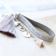 Schmucksets Flach DQ Leder mit Spruch