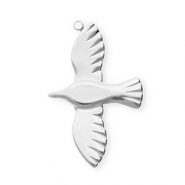 Stainless Steel - Rostfrei Stahl Anh&auml;nger Vogel Silver