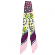Bandana Schal mit Lebhaftes Print Light pink-light yellow-purple