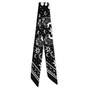 Bandana Schal mit Leopard Black-white