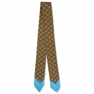 Bandana Schal mit "F" Patrone Blue-copper-brown