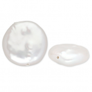 TQ S&uuml;sswasserperlen Flach Rund Natural white