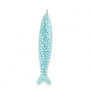 DQ® Griechische Keramik Anhänger Sardine Turquoise blue