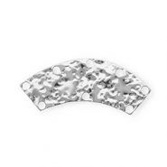 BY31&reg; Rostfreier Edelstahl Schmuckzubeh&ouml;r Zwischenst&uuml;ck Bogen mit 8 &Ouml;sen Silver