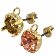 DQ Ohrstecker mit &Ouml;se f&uuml;r Preciosa SS39 Gold 