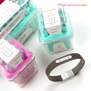 Schmucksets Inspiration mit Stempelbuchstaben und -zahlen