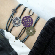 Schmucksets Armbänder und Ohrringe in Winter Bohemian Style