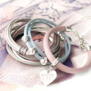 Schmucksets Armbänder mit Seiden Look