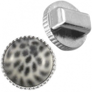 Cuoio vintage Fassungen / Schieber Silber