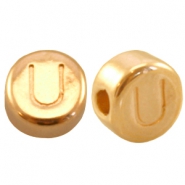 DQ Metall Perlen Buchstabe U Gold (Nickelfrei)
