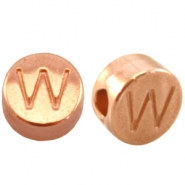 DQ Metall Perlen Buchstabe W Rosegold (Nickelfrei)