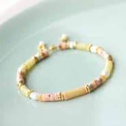 Schmucksets Armbänder und Halsketten mit Naturstein Perlen disc
