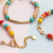 Schmucksets Im Trend: Schmuck mit Glasperlen Rondellen