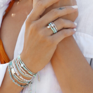 Schmucksets Ideen für eleganten Schmuck mit Binderingen und Miniperlen aus Metall in Designerqualität 