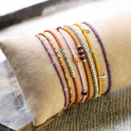 Schmucksets Ideen für schlichte Armbänder mit Rocailles-Perlen von Miyuki