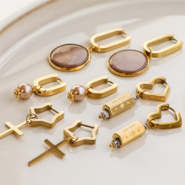 Schmucksets Schmuckinspiration, um einfach individuelle Ohrringe aus Edelstahl herzustellen