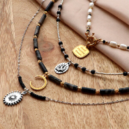 Schmucksets Kreieren Sie mit DQ-Metallperlen und -Anhängern eine Winterkollektion