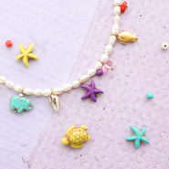 Schmucksets Kreativ mit Natursteinperlen Howlite werden