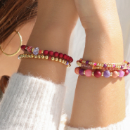 Schmucksets Trendige Armbänder mit Acrylperlen fertigen