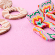 Schmucksets Funky Ohrringe mit Polymer-Anhängern