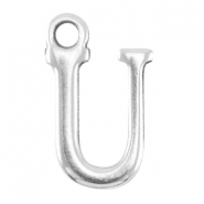 DQ Metall Buchstabenanhänger U Antik silber (nickelfrei)