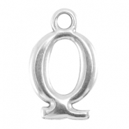 DQ Metall Buchstabenanhänger Q Antik silber (nickelfrei)