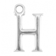 DQ Metall Buchstabenanhänger H Antik silber (nickelfrei)