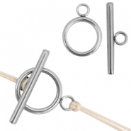 Stainless steel Schmuckzubeh&ouml;r Karabiner Verschluss rostfreier Stahl Silber