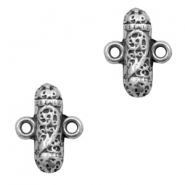 Metall Anh&auml;nger TQ Zwischenst&uuml;ck Boho Totum Antique silber