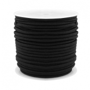 Gefärbtes Elastikband 2.5mm Black