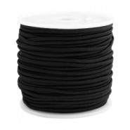 Gefärbtes Elastikband 1.5mm Black