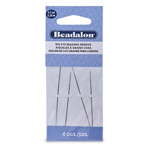 Beadalon F&auml;delnadel 5.7cm grosse &Ouml;se Silber