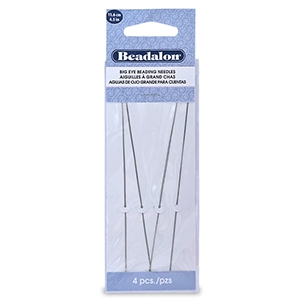 Beadalon F&auml;delnadel 11.6cm grosse &Ouml;se Silber