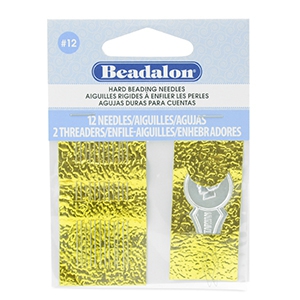 Beadalon F&auml;delnadel f&uuml;r Reihdraht bis 0.18mm Silber