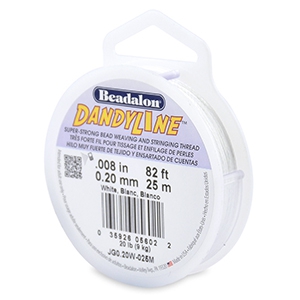 Beadalon Schmuckdraht Dandyline 0.20mm White