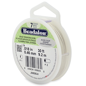 Beadalon Schmuckdraht 7 Str&auml;nge 0.46mm Silver