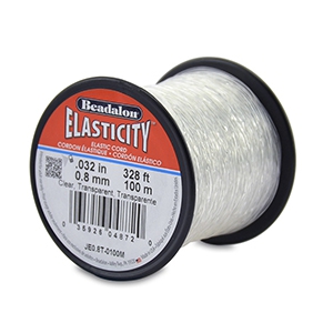 Beadalon Schmuckdraht Elastik 0.8mm 100 Meter Clear
