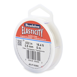 Beadalon Schmuckdraht Elastik 0.8mm 5 Meter Clear