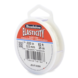 Beadalon Schmuckdraht Elastik 0.5mm 25 Meter Clear
