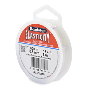 Beadalon Schmuckdraht Elastik 0.5mm 5 Meter Clear