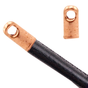 Metall Zubeh&ouml;r TQ Endkappen &Oslash;2.2mm Rose gold (nickelfrei)