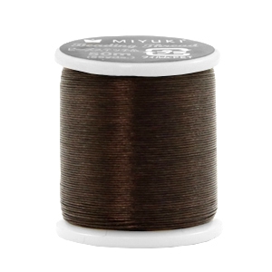 Miyuki beading Kordel Dunkel braun