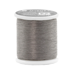 Miyuki beading Kordel Medium grau