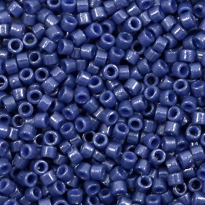 Miyuki Perlen delica's 11/0 Duracoat opaque matte dyed navy blue